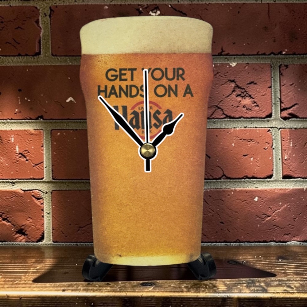 Novelty Beer Mat Clocks With Display Stand – Hansa