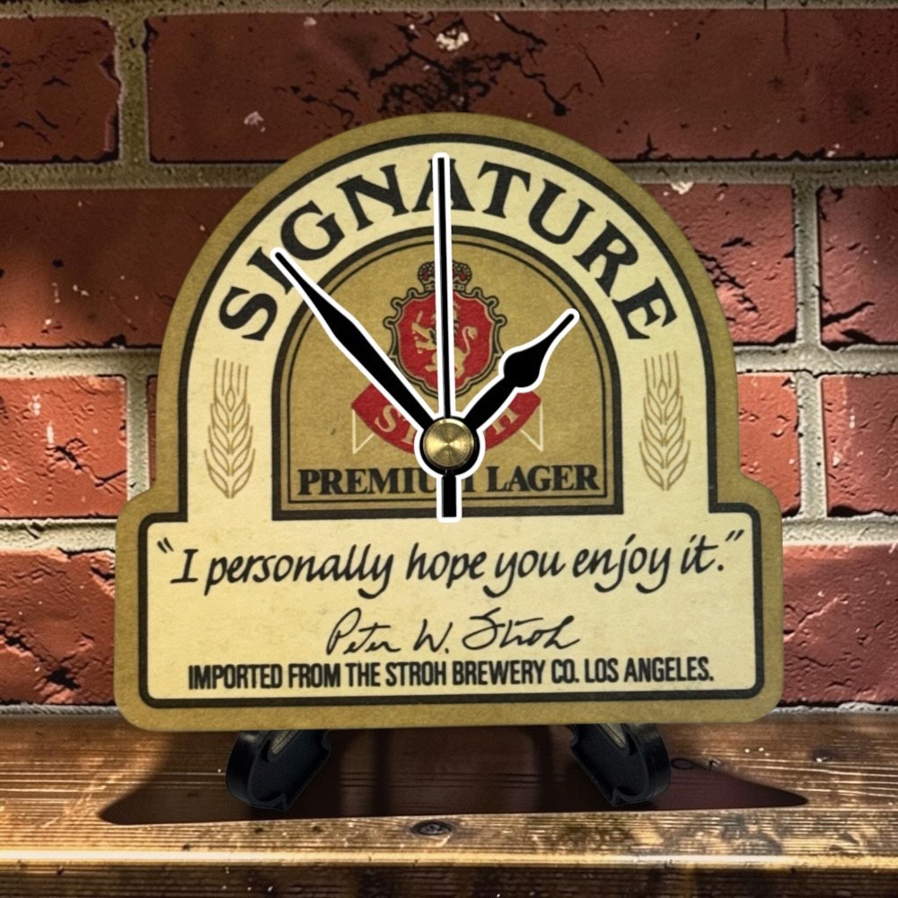 Novelty Beer Mat Clocks With Display Stand – Signature