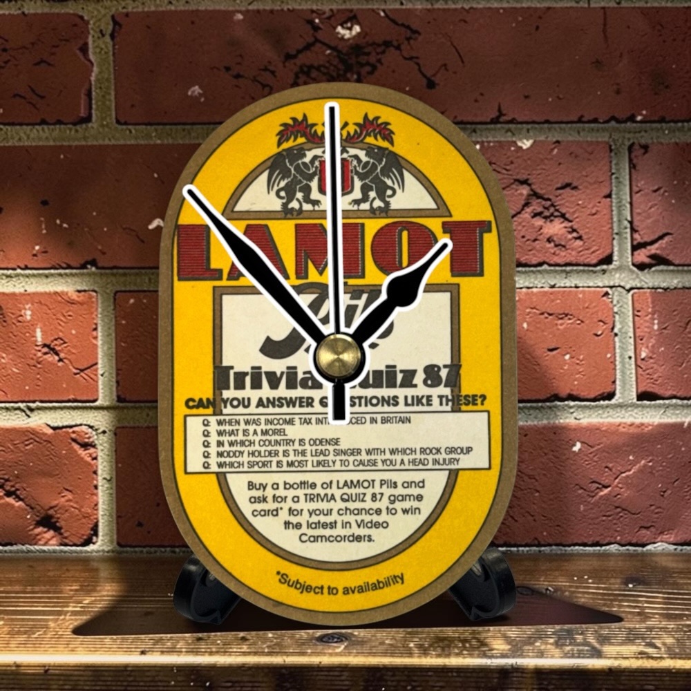 Novelty Beer Mat Clocks With Display Stand – Lamot