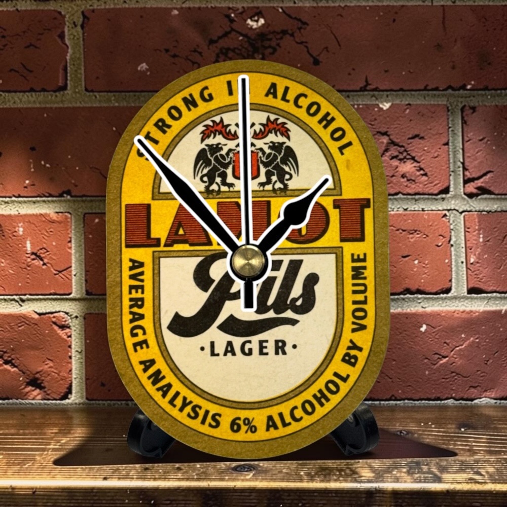 Novelty Beer Mat Clocks With Display Stand – Lamot 01