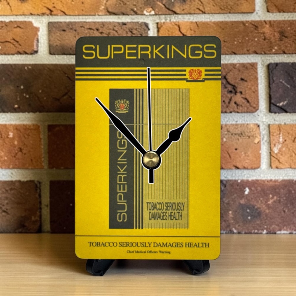 Superkings Novelty Beer Mat Clocks With Display Stand