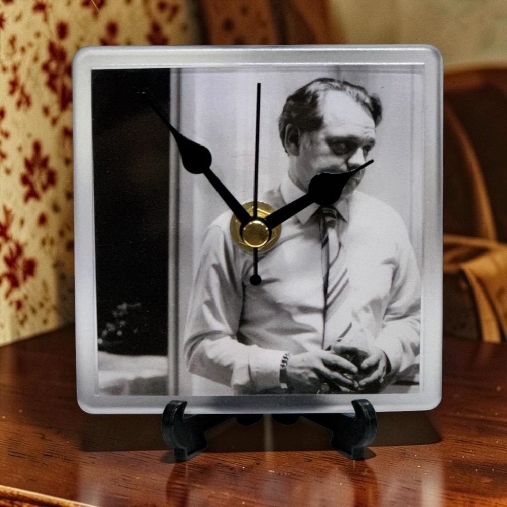 Only Fools and Horses Square Handmade Desk Clock Trotters Memorabilia Image 3