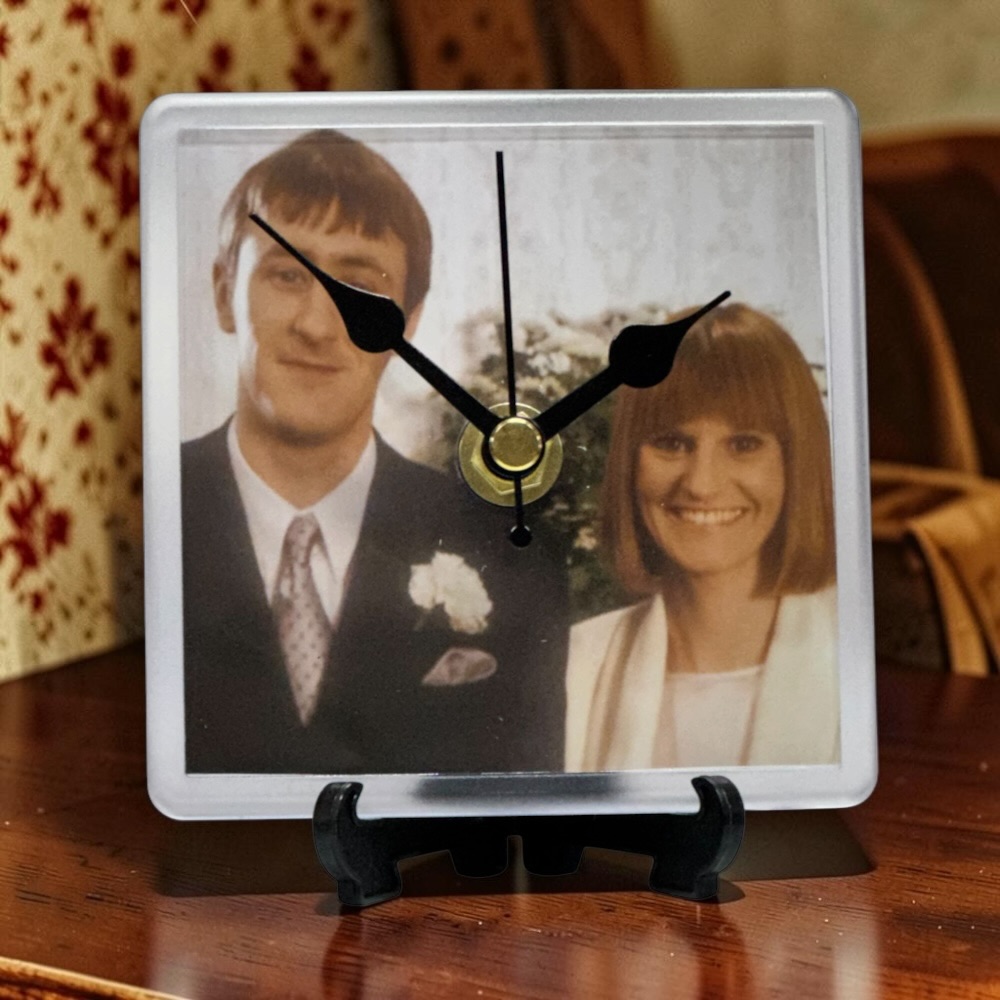 Only Fools and Horses Square Handmade Desk Clock Trotters Memorabilia Image 6