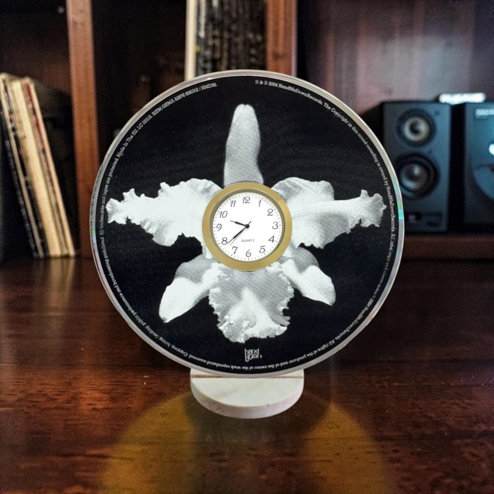 Kings Of Leon CD Desk Clock Upcycled Music Fan Gift Man Cave Home Bar