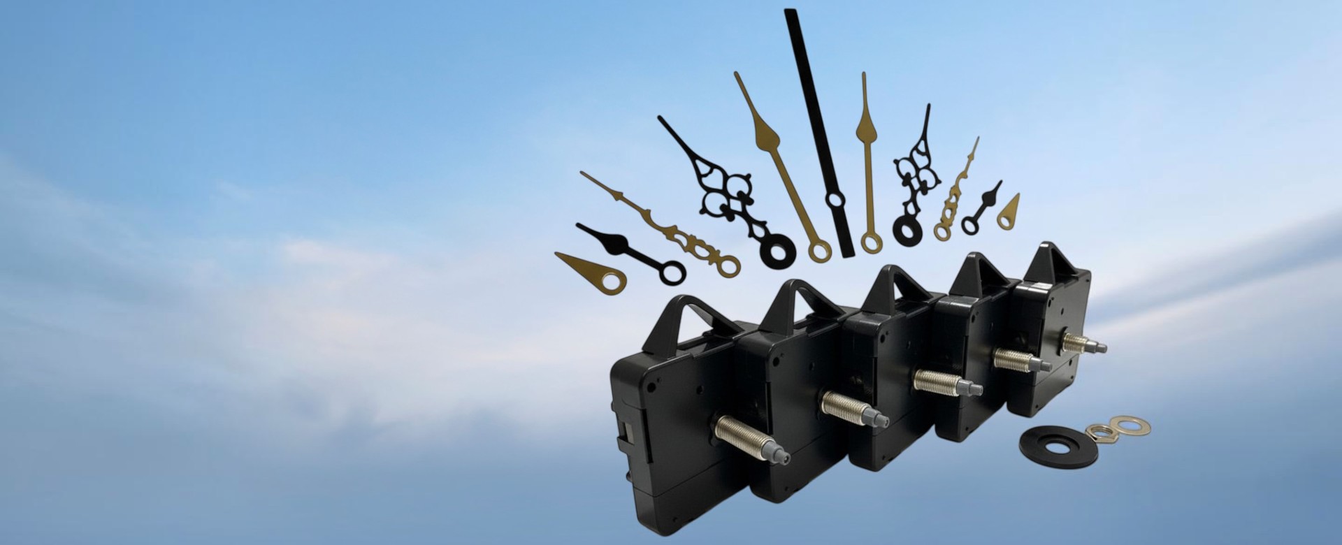 Replacement Clock Kits With Metal Or Plastic Hands