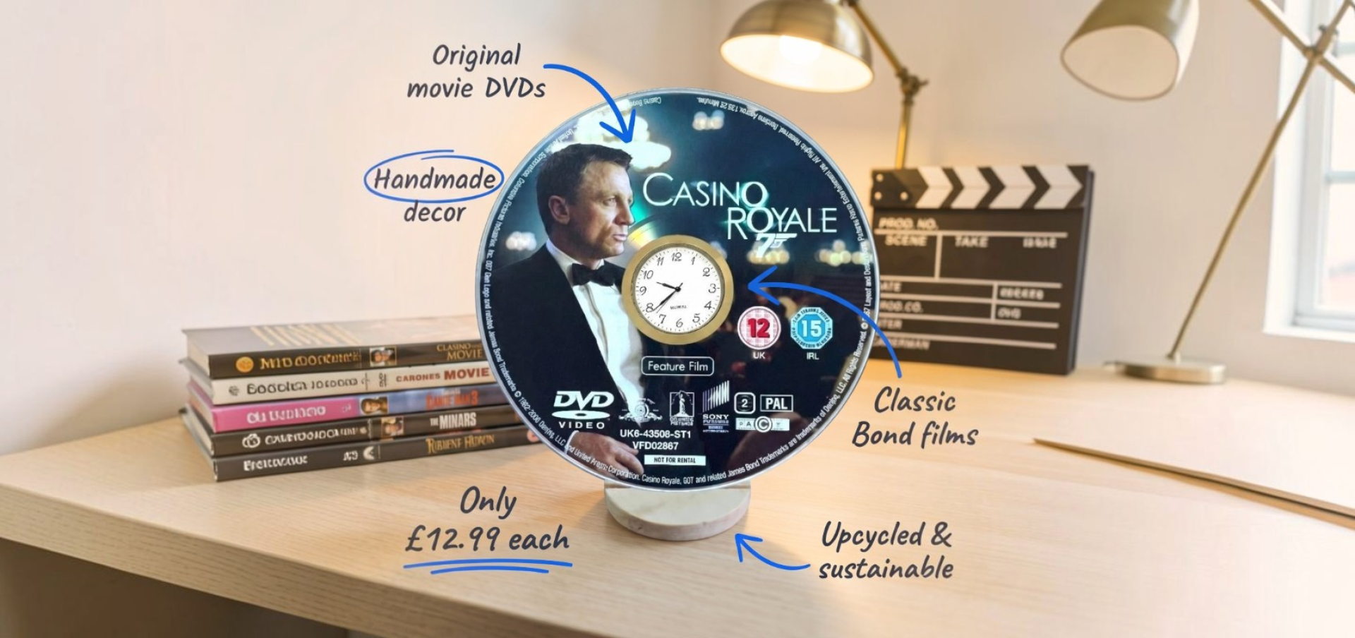 James Bond DVD Clocks